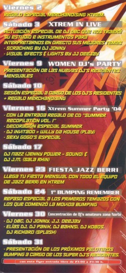 Flyer 2004.07.30 - Concentración Djs Amateur @ Xtrem