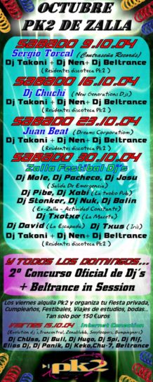 Flyer Pk2 Zalla - Octubre 2004