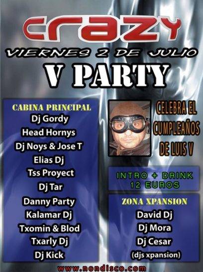 V Party @ Crazy Cumpleaños de Luis V