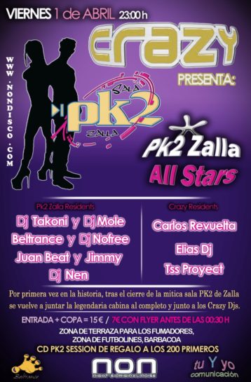 Flyer 2011.04.01 pk2 All Stars @ Crazy 2