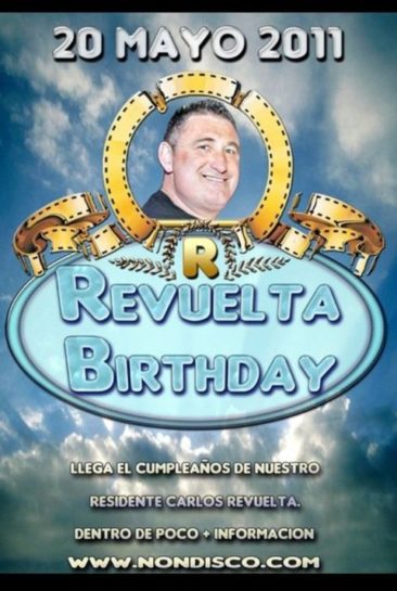 Cartel de la fiesta Cumpleaños Carlos Revuelta 2011 @ Crazy