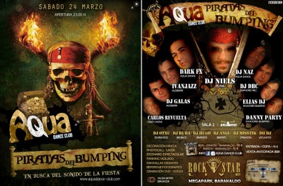 Flyer 2012.03.24 - Aqua Dance Club pres. Piratas del Bumping @ Rock Star Live