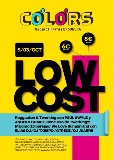 Flyer 2015.10.03 Low Cost @ Colors Sonora
